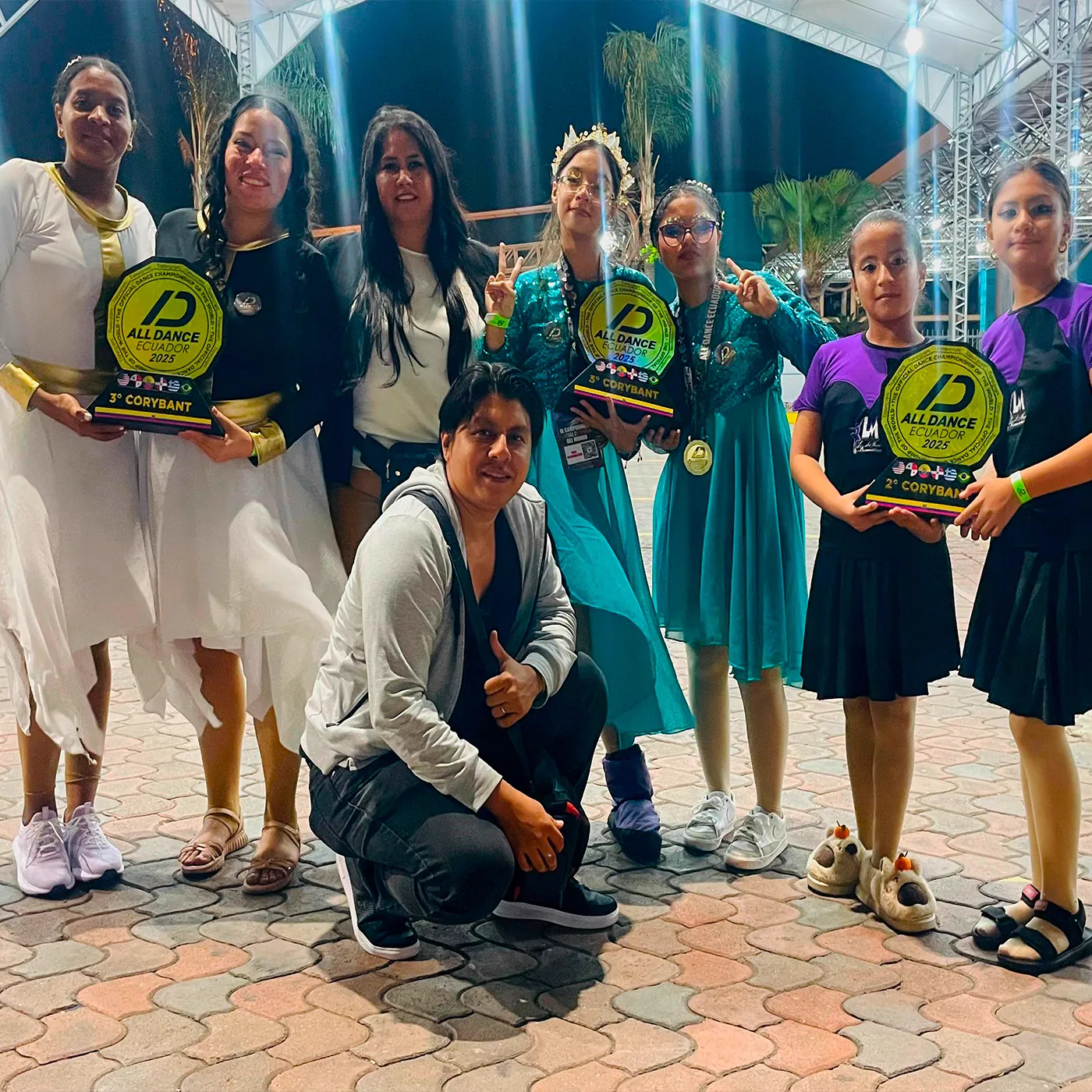 Luisa en un evento de danza